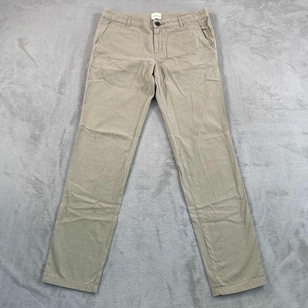 Simon‎ Miller Chino Pants Men 34x32 Beige Straight Leg Designer Office Casual
